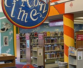 Kids section of library