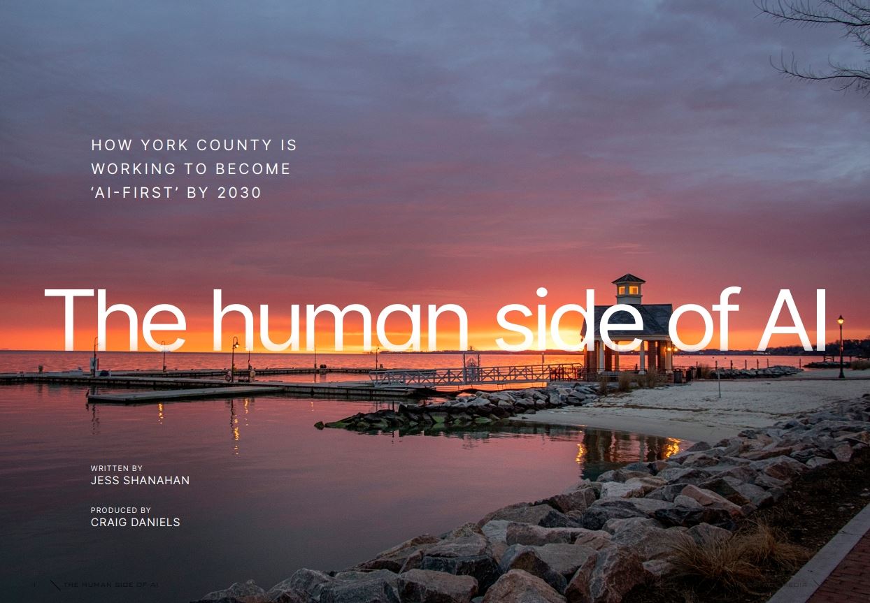 This is a screenshot of the cover page of Interface Magazine's article, The Human Side of AI